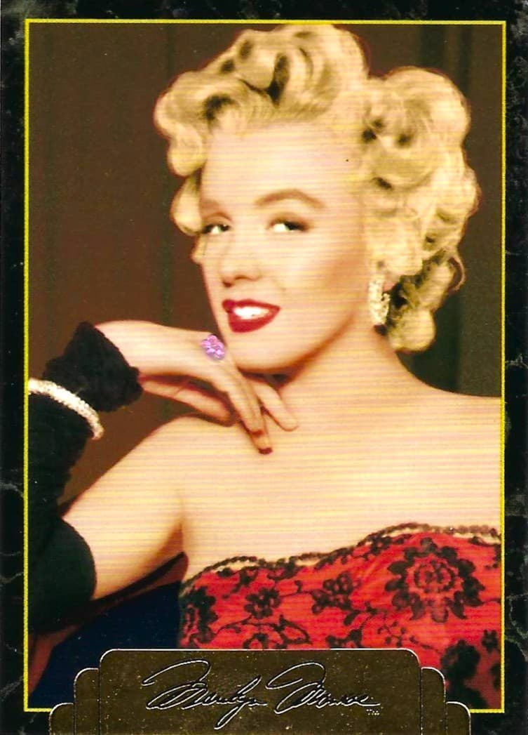 1995 Sports Time Marilyn Monroe Ruby Card with Redemption Card